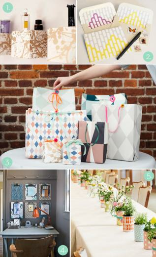 Roundup Totally Awesome Leftover Wallpaper Projects Curbly