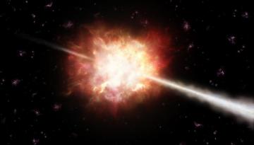 Artist S Impression Of A Gamma Ray Burst Eso