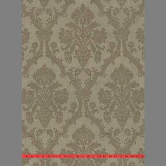 Wallcoverings Wallpaper Walls Flock Velvet Beige And