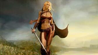 HD Wallpaper Elf Bard Lute Sword Desktop