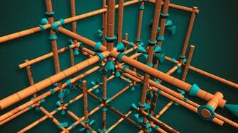 3d Pipe Construction HD Wallpaper