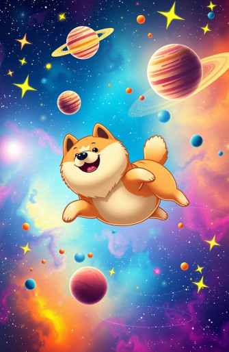 Doge Space Wallpaper