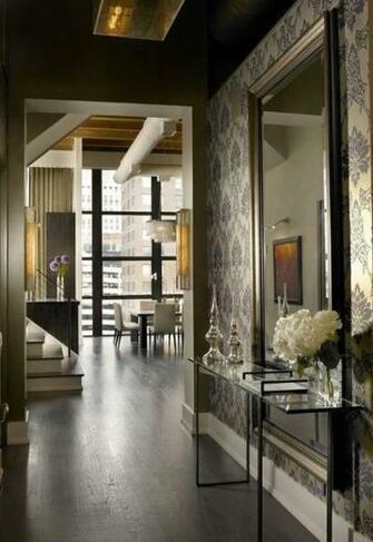 Wallpaper In The Entryway