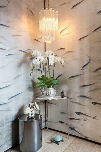 De Gournay Korean Wallpaper Powder Rooms