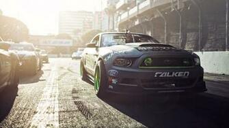 Formula D Ford Mustang Gittin Falken Monster Energy Drift