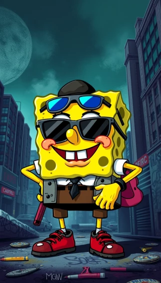 Gangster Spongebob Wallpaper
