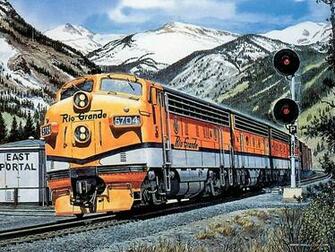 Fogg Art Train Painting Diesel Locomotive At Moffat Tunnel