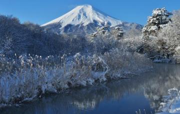 Wallpaper Winter The Sky Snow Trees Nature River Mountain