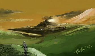 Crashed Star Destroyer By P1zzaman
