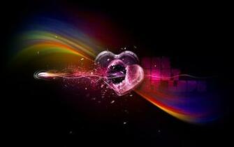 Colorful Hearts Wallpaper Wallpoper