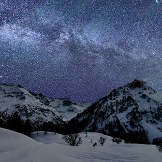 Ios7 Milkyway Parallax HD iPhone iPad Wallpaper