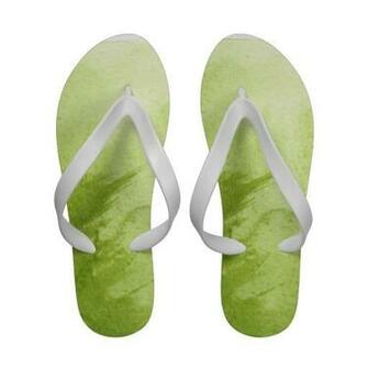Great Watercolor Background Paints Flip Flops