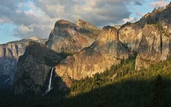 Yosemite Wallpaper Bridalveil Fall And Cliffs