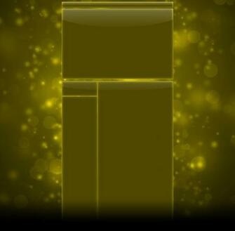 Yellow Glossy Bokeh Background