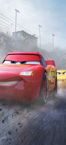 Happy Racing Mcqueen iPhone X Cars Background Wallpaper