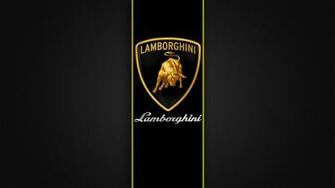 Car Black Lamborghini Logo Wallpaper HD