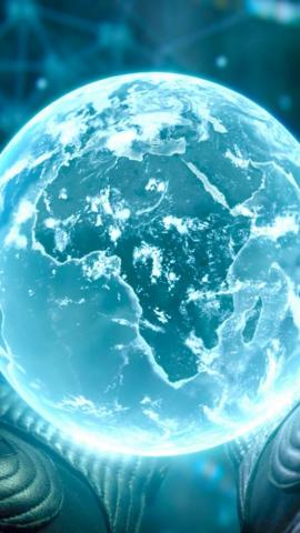 Prometheus Earth iPhone Wallpaper