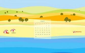Calendar Desktop Wallpaper August Its Too Hot Out Here Cal
