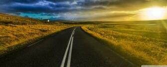 The Open Road In Iceland HD Desktop Wallpaper Mobile Dual Monitor