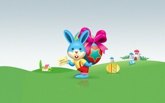Happy Easter Bunny Wallpaper