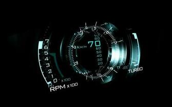 Saab Neon Lights Speedometer Wallpaper