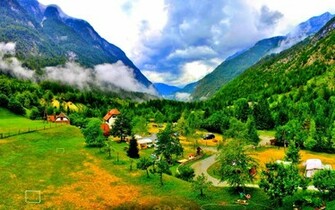 Paradise Village Wallpaper