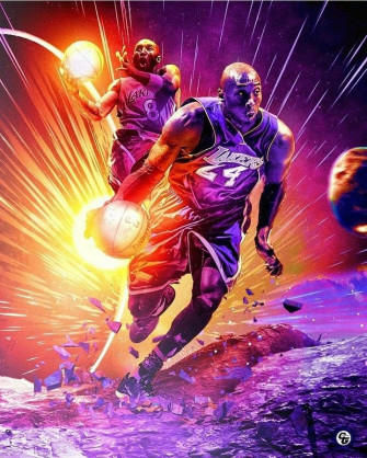 Kobe Bryant Black Mamba Pictures Poster