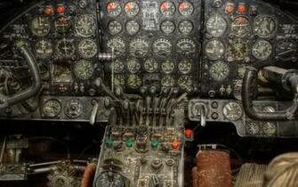 Vintage Airplane Cockpit Wallpaper Vergil Kanne Photography