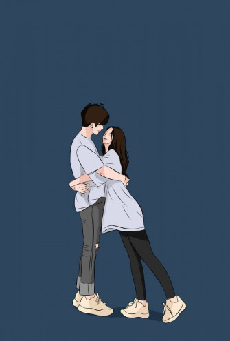 Love Cute Couple Wallpaper