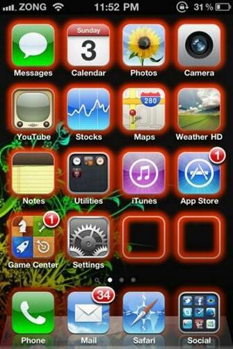 Make Your iPhone Ipod Touch S App Icons Glow With Glowing