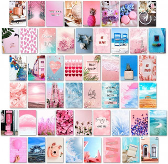 Amazon Koozto Wall Collage Kit 50pcs Inches Pink And