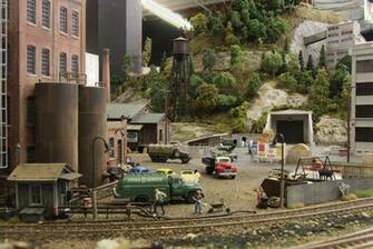 Model Train Toy Railroad Minature Trains Tracks Wallpaper