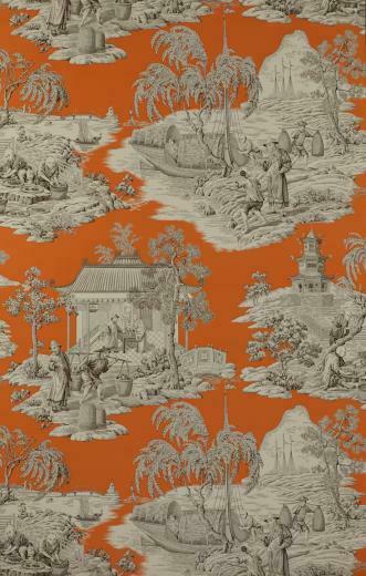 Toile De Jouy Love The Orange This
