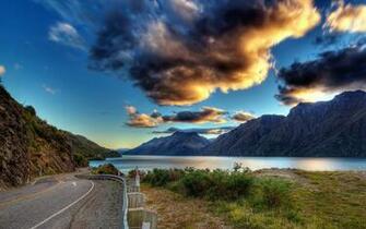 Winding Long Road HD Desktop Wallpaper