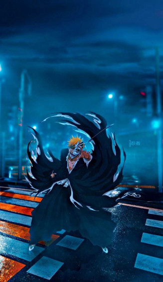 Dark Blue Ichigo Kurosaki Wallpaper Bleach Anime