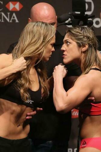Ronda Rousey Ufc Weigh In At The Hsbc Arena Rio De Janeiro