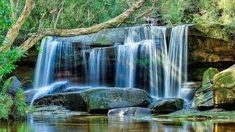 8k Ultra HD Nature Waterfall Wallpaper UHD In