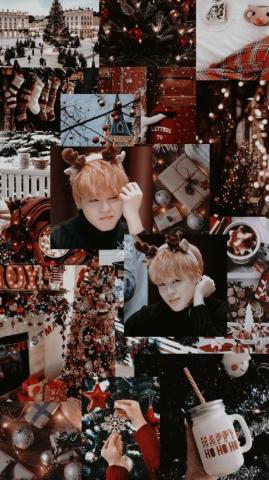 Jimin Xmas Aesthetic Wallpaper Credits To Kpoplocks