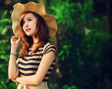 Image Girls HD Beautiful Girl Wearing Hat Wallpaper