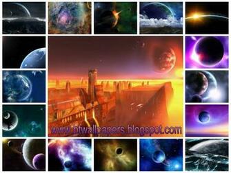 Retro Space Art Wallpaper