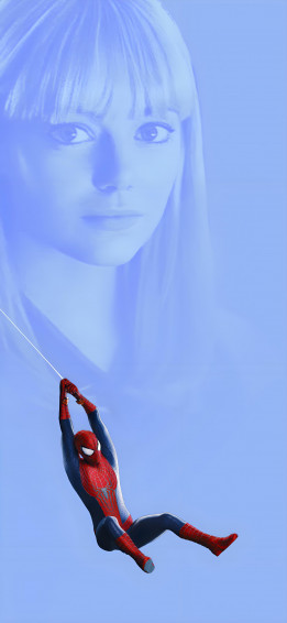 I Made A Live Action Spider Man Blue Wallpaper If You Want