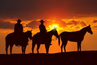 Sweethearts Of The West Cowboys On Trail Singing Cowboy