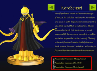 Korosensei Trophy By Monkeydgoku