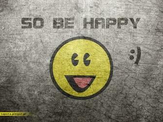 So Be Happy Tapeta Tapety Wallpaper Smile U Miech