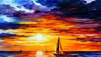 Sailboats At Sunset Wallpaper And Image Pictures