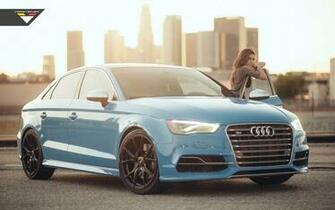 Vorsteiner Audi S3 Riviera Blue Wallpaper HD Car