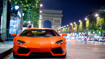 Lamborghini Aventador At Night Wallpaper HD Car
