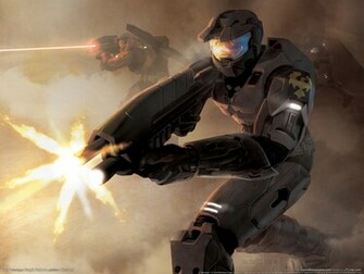 Chief Battle Halo Wallpaper Master Games