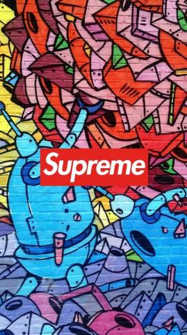Supreme Graffiti Wallpaper iPhone