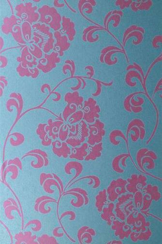 Anna French Wallpaper Glamour Regal Magenta Mica Petrol Blue Buy